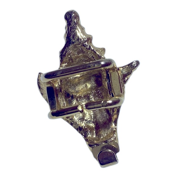 Gold Tone Conch Shell Belt Buckle - Picture 3 of 4